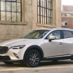 White 2018 Mazda CX-3 parked in the city